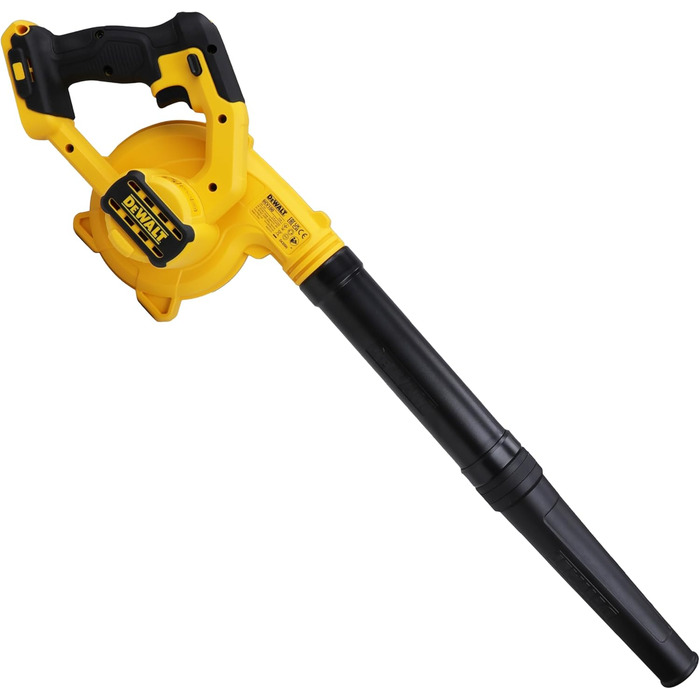 DEWALT Cordless Blower/Leaf Blower (18V, 290 km/h blowing speed, THREE-stage switch, delivered without battery and charger) DCV100-XJ