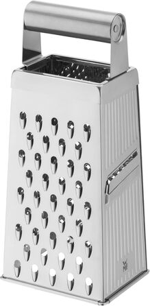 Тёрка кухонна WMF Gourmet Vierkantreibe, нержавіюча сталь, 4 поверхні, 8 x 24 см, Cromargan, для картоплі та овочів, придатна для миття в посудомийній машині