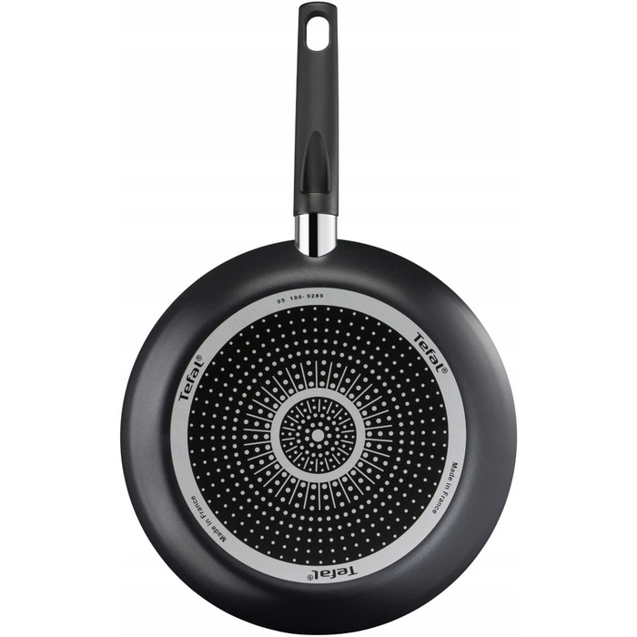 Сковорода Tefal Simplicity з кришкою, антипригарна, чорна, 24/28/30 см