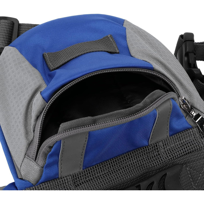 Рюкзак для собак Cyrank: набір посуду, жилет, сумка для спорядження, туристичний рюкзак для собак з світловідбиваючими смугами, жилет для собак, підходить для великих собак (S)