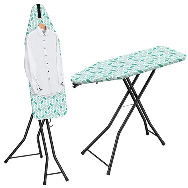 Прасувальна дошка LyriFine 2-в-1 для прасування з парою та звичайного прасування, стабільна, зелена