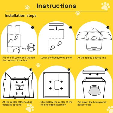 Котячий будиночок з картонної коробки 30x30x30 см - ідеальне місце для відпочинку та дряпання