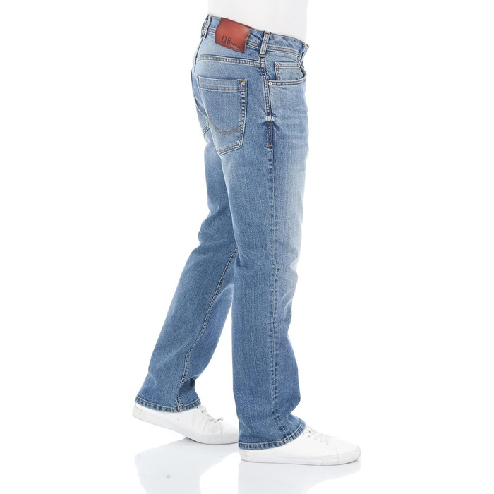 Чоловічі джинси LTB PaulX Straight Fit сині/чорні, еластичні, розміри 28-40, 33W/32L