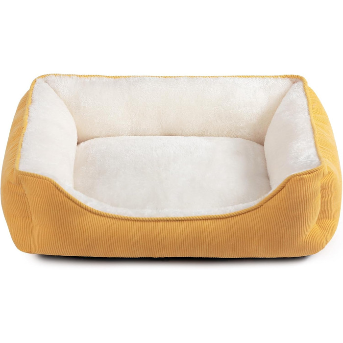 Килимок для котів та собак Hollypet, м'яке ліжко для тварин, 55x45x15 см, жовтий