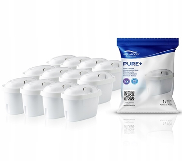 Смінні фільтрувальні картриджі для глека Aqualogis Pure+, 12 шт.