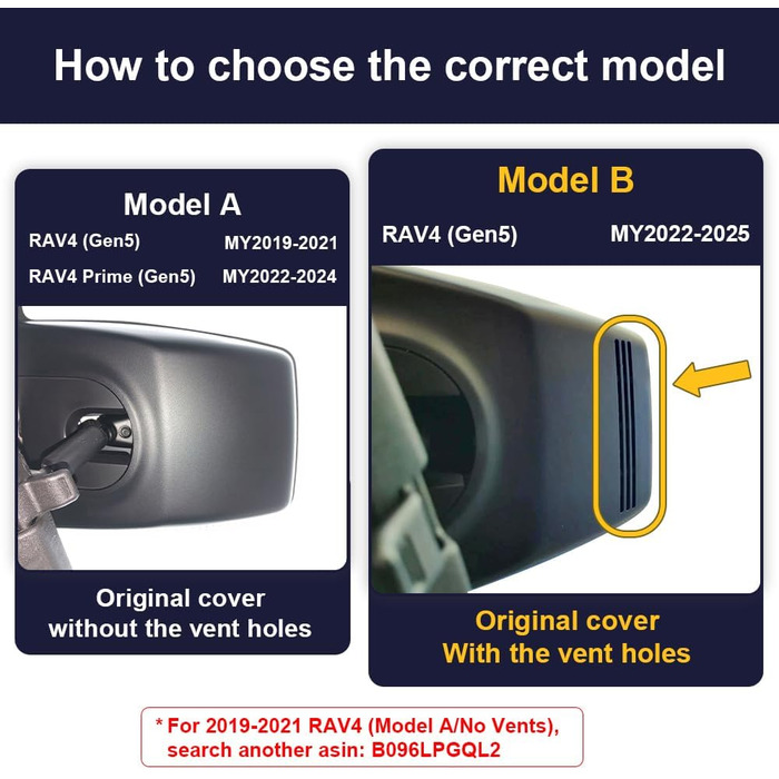 Автомобільний відеореєстратор Fitcamx 4K для Toyota RAV4 2022-2025 (Gen5), OEM стиль, 2160P, WiFi, G-сенсор, Plug&Play, 64GB карта пам'яті, фронтальна камера