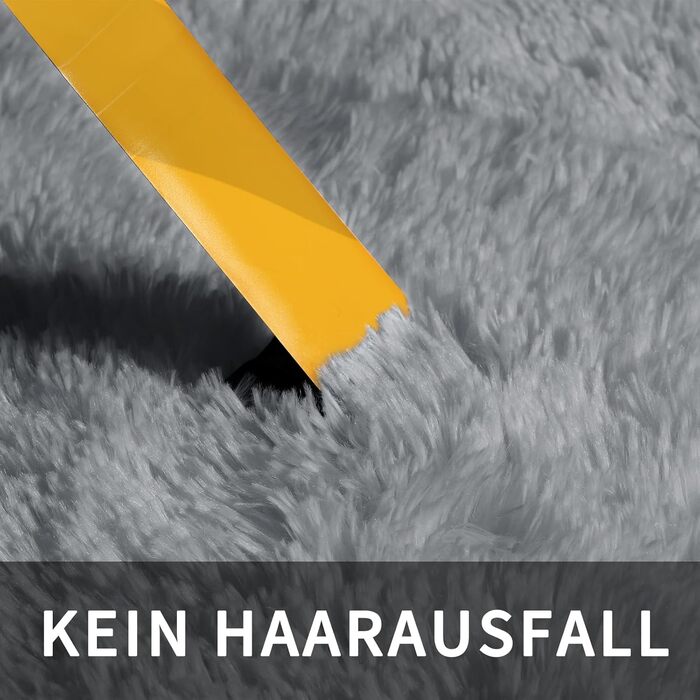 Теппих Treeboy Hochflor сірого кольору для вітальні та спальні, 80x160 см, миючий, антиковзаючий, великий, плюшевий, сучасний, для дитячої кімнати (сріблясто-сірий)