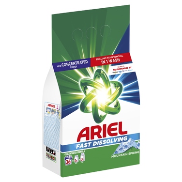 Пральний порошок Ariel «Гірська свіжість», 1,98 кг, 36 прань