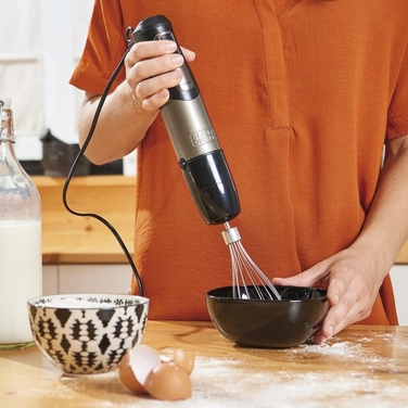 Занурювальний блендер Black+Decker BXHBA1200E, 1200 Вт, чорний