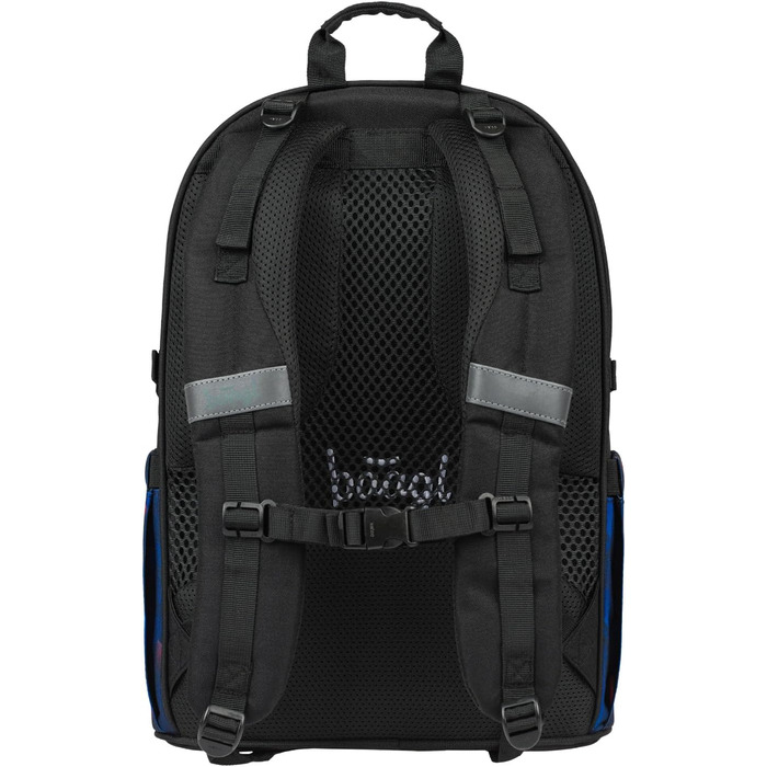 Шкільний рюкзак Baagl для хлопчиків та дівчаток-підлітків - рюкзак на скейтборді з відділенням для ноутбука та нагрудним ременем для школи, гімназії, середньої школи (Індиго)