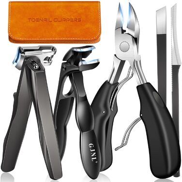 Інструмент для стрижки нігтів для літніх людей та чоловіків з товстими нігтями, 16 мм/37 мм, важкий, з кутовими лезами 45 градусів, для врослого нігтя (Помаранчевий)