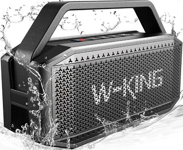 W-KING Bluetooth Колонка 100W (Пікова потужність) - Портативна Колонка з Глибоким Басом, Power Bank, TF/AUX, EQ, IPX6, 40 годин роботи