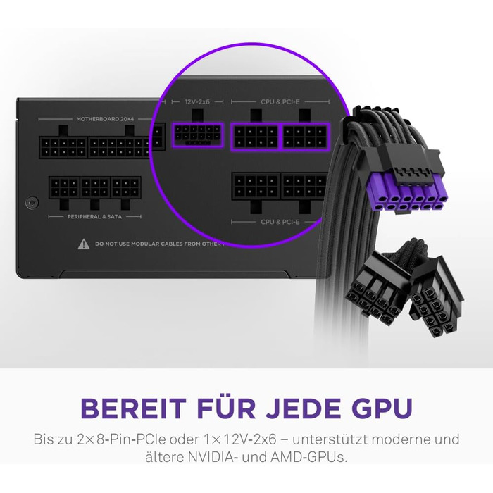 Блок живлення NZXT C850 Gold Core ATX 3.1, 850W, 80+ Gold, чорний