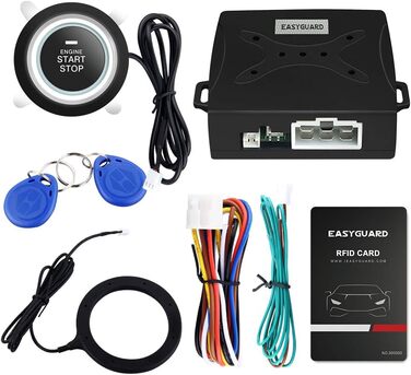 Система автосигналізації EasyGuard Smart із RFID, кнопкою старту, безключовим доступом і сенсорним управлінням