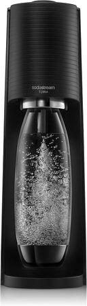 SodaStream Aqua Fizz Terra: комплект з 2 пляшок 1 л, балон CO2 Quick Connect (60 л), чорний матовий