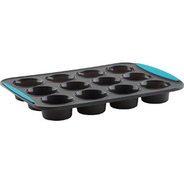 Trudeau 12-cavity Silicone Muffin Mold Tropical (05115197TG)