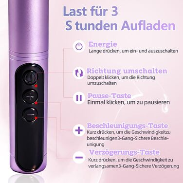 Електричний набір для манікюру та педикюру Nagelfräser 12-в-1: професійна електрична нагрівальна фреза з акумулятором 800mAh, 20000 об/хв, для початківців та салонів краси