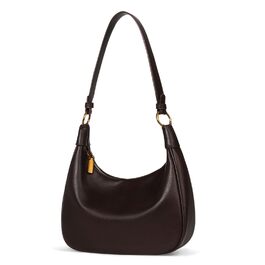 Сумка жіноча GSenhui Y2K через плече, маленька елегантна Hobo сумка з PU шкіри, вінтажна для подорожей, колір кава