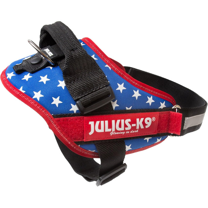 Шлейка Julius-K9 IDC Powergeschirr для собак Ameri-Canis, розмір M/0 (обхват грудей 58-76 см), з двома патчами