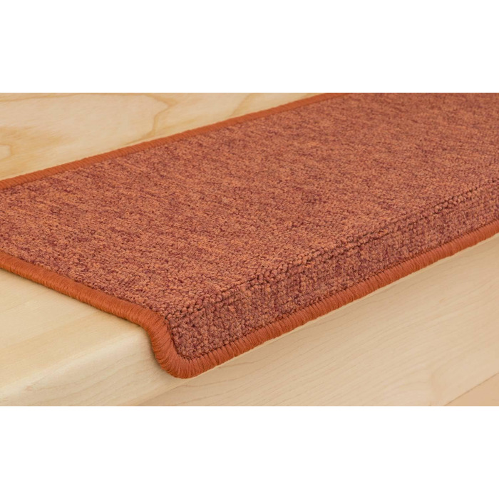 Ступінчасті килимки Metzker Monza прямокутної форми, набір 15 шт. - захист для сходів, килимок для сходів (Terra)