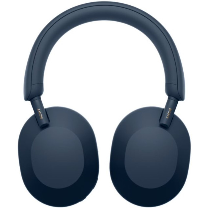 Бездротові накладні навушники Sony WH-1000XM5 з активним шумопоглинанням (ANC), сині