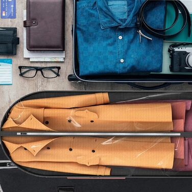 Чохли для одягу, дихаючі, 100 см (4 шт.) для костюмів, захисні мішки для зберігання з 10 см прорізом, прозоре вікно, пилонепроникні, мішки для одягу, захист для костюма, пальто