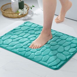 Килимок для ванної кімнати та туалету MIULEE 50x80 см бірюзовий