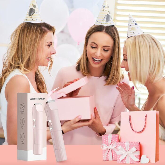 Електричний тример для бікіні 2-в-1 для жінок - Райзер для тіла, обличчя, інтимної зони, USB-зарядка (не водонепроникний)