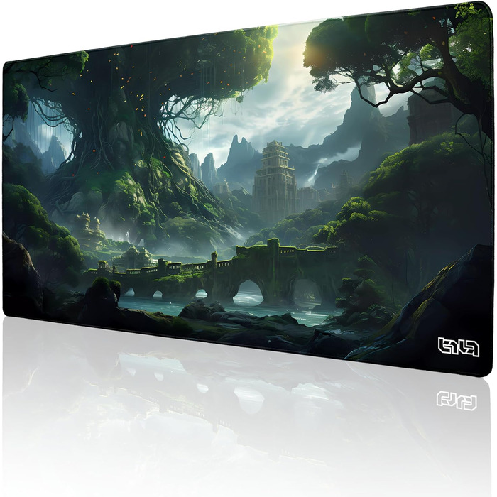 Tilt Premium килимок для миші Gaming XXL 1000x500x4mm | Нековзна підкладка на стіл | Водостійкий мат для столу Tree of Civilization 100x50 см