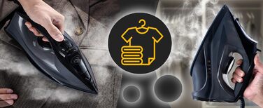 Професійний парогенератор Retoo 2200 Вт з керамічною підошвою, 15-20 г/хв подачею пари, 450 мл резервуар, функціями самоочищення, розпилення, антинакип та стоп-крапель