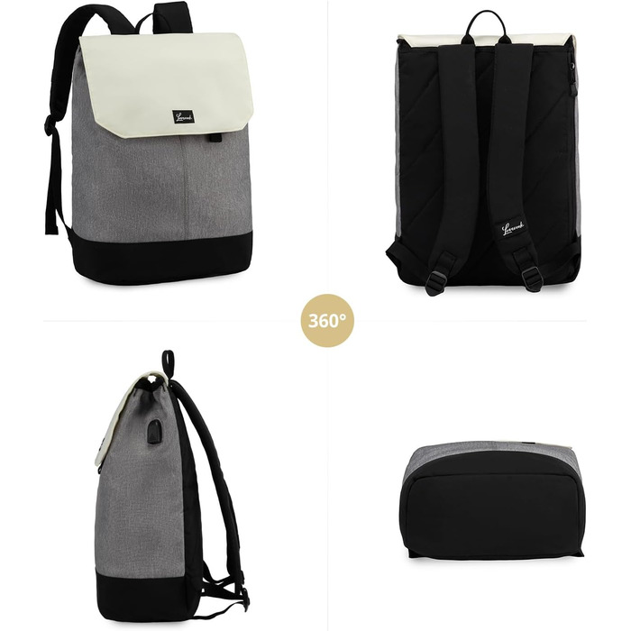 LOVEVOOK Рюкзак для підліток, дівчаток: водонепроникний, з відділенням для ноутбука 15.6