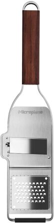 Тёрка Microplane Küchenreibe Sehr Grob для овочів та фруктів з нержавіючої сталі та ручкою з горіхового дерева (Master Series), Made in USA