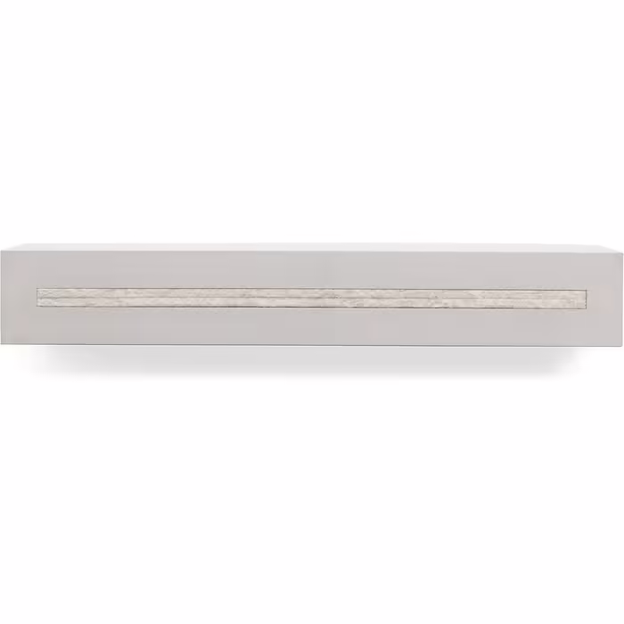 Ключниця з полицею Buchenbusch Urban Design з бетону 'Light Edition', 33x6x5 см, настінна ключниця для передпокою, біло-мармурова