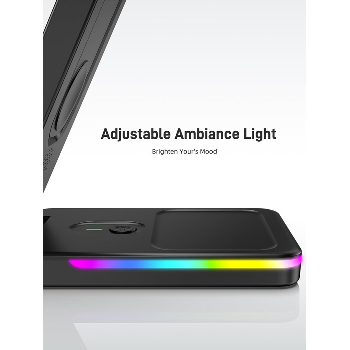 Зарядна станція індуктивна 3-в-1 для Google Pixel Watch 3/2, Pixel 10/9/9 Pro/8/8a/7 та Pixel Buds Pro 2 (складна, бездротова)