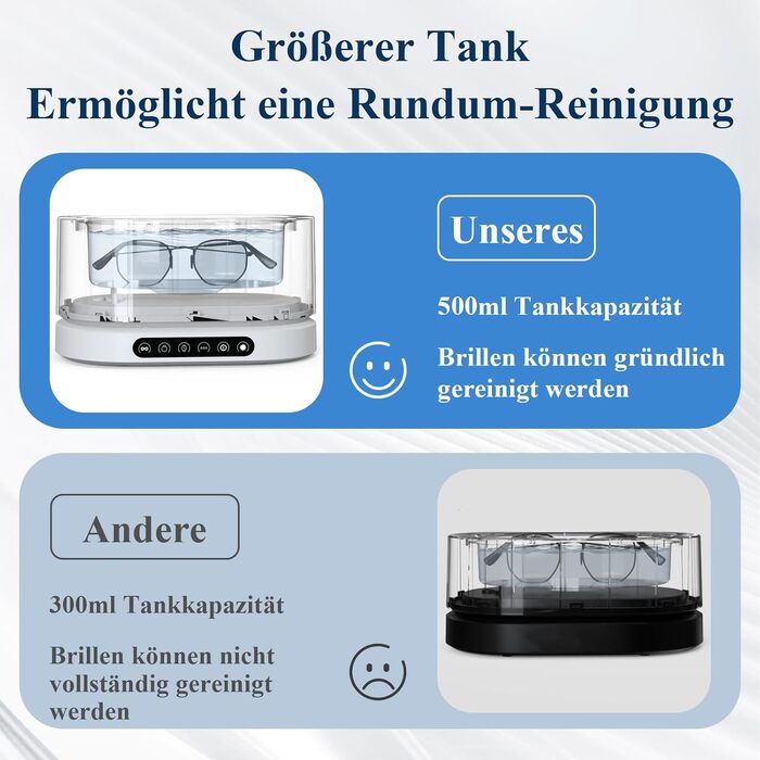 Ультразвукова мийка Minthouz 500мл з UV-очищенням - 5 режимів для ювелірних виробів, годинників, окулярів та протезів