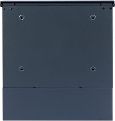 Поштова скринька Zelsius з відділенням для газет, антрацит RAL7016, з м'яким закриттям | Настінна або стійкова установка