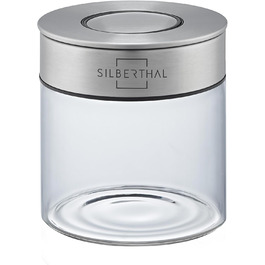 SILBERTHAL Storage Jars Glass with Lid 400 ml - Storage Jars for airtight & leak-proof storage in the kitchen