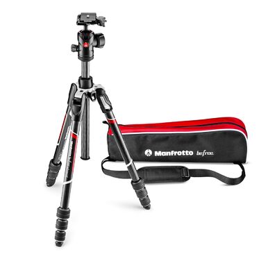 Компактний дорожній штатив Manfrotto Befree Advanced з кулястою головкою та важелем блокування, алюміній, для DSLR та бездзеркальних камер