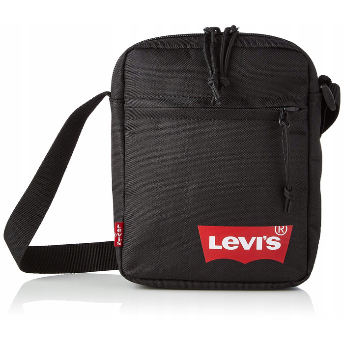 Чоловіча сумка-месенджер Levi's Mini Crossbody Solid Batwing, чорна