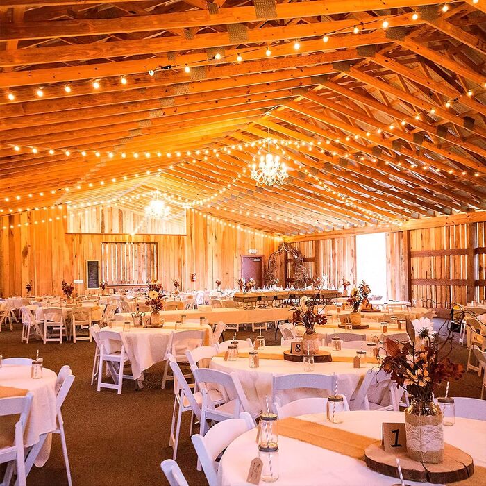 LED гірлянда GLUROO для вулиці, 7.6м, 12+1 G40 лампочки, вологостійка, тепле біле світло, для саду, вечірок