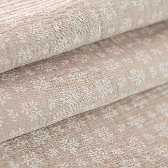 Lovely Hippo Hausbett Canopy - 100% Cotton Housebed Canopy made of Muslin - Bed Canopy Children's Bed - Canopy Curtains for 80x160 & 90x200 (Beige, 97 x 402cm, Without Pocket) Beige H402 x W97 cm (1 Pack)