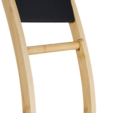 Relaxdays Toilet Set Bamboo Black