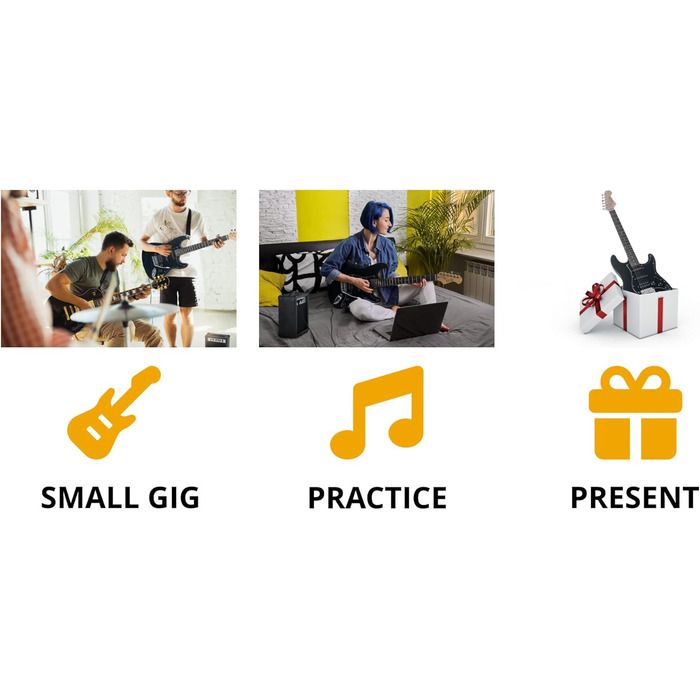 Електрогітара Rocktile Banger's Power Pack Комплект (підсилювач, чохол, кабель, ремінь, медіатори, тремоло, запасні струни, навчальний матеріал з CD/DVD)