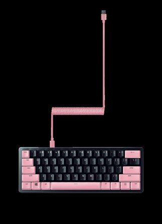 Набір Razer для апгрейду клавіатури: PBT кейкапи, спіральний кабель, інструменти - кварц-рожевий колір