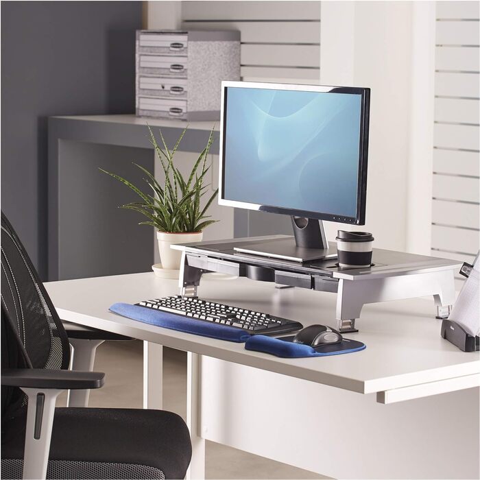 Підставка для монітора Fellowes Office Suites Premium, чорна/антрацит, для офісу