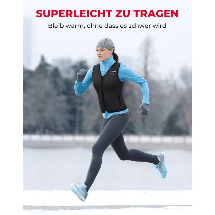 Обогреваемая жилетка KEMIMOTO для женщин с 6 зонами обогрева, 3 уровня нагрева, USB, для мотоцикла, активного отдыха, кемпинга, катания на лыжах, походов, аккумулятор 10000mAh