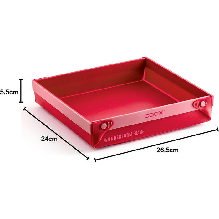 coox WUNDERFORM Frame MQ in Blue: The first foldable silicone cake pan for limitless baking creations - perfect for cakes, bread, and casseroles