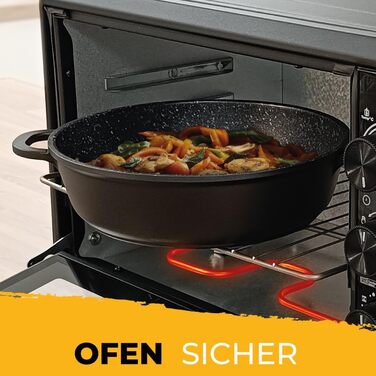 Каструля Briebe Black Titanium з титановим покриттям, 16 см, індукція, склокришка, для плити та духовки