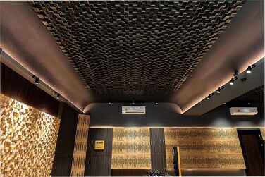 Набір акустичних диффузорів 2D для звукоізоляції та поглинання шуму, 50 x 50 см, колір Sonoma SIRIUS (150мм), 2 шт.