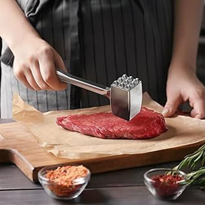 Кухонний молоток для м'яса Küchenprofi Chef, металевий, сріблястий